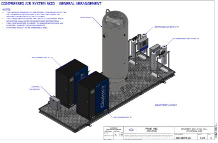 Modular Process Skid Render